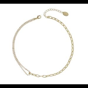 Gold choker necklace